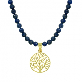 Collar lapislázuli con árbol