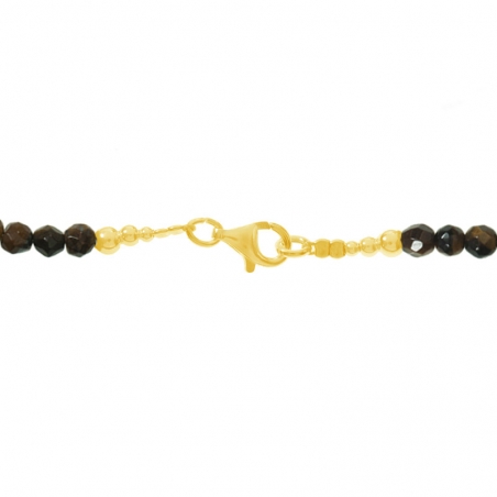 Collar ojo de tigre con infinito