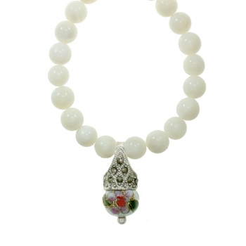 Collar nácar con colgante vintage