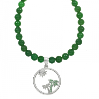 Collar aventurina colgante atardecer