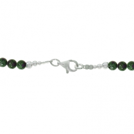 Collar Rubí Zoisita con estrella