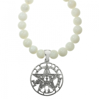 Collar de nácar con Tetragrámaton
