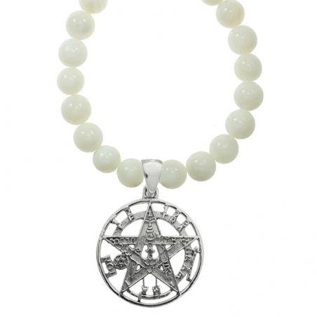 Collar de nácar con Tetragrámaton