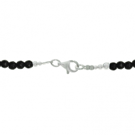 Collar de ónix con búho de la Suerte