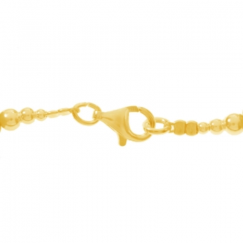 Collar de ónix con corazón dorado 2