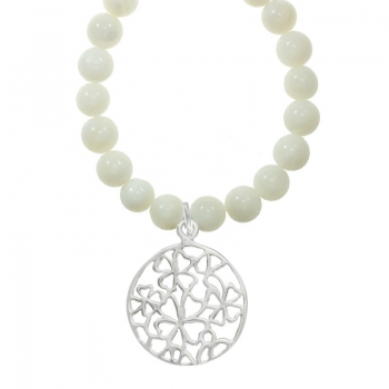 Collar de nácar con colgante Flowers