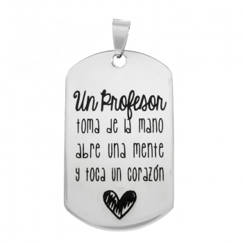 Llavero para profe rectangular 2