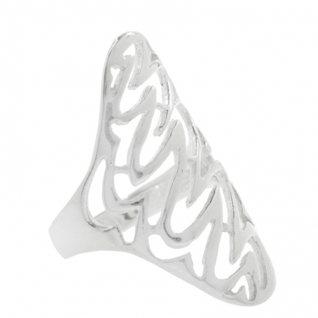 Anillo zig-zag Plata de Ley