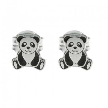 Pendientes Oso Panda esmalte