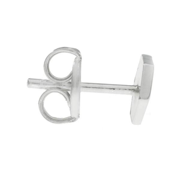 Pendientes hexágono rosa