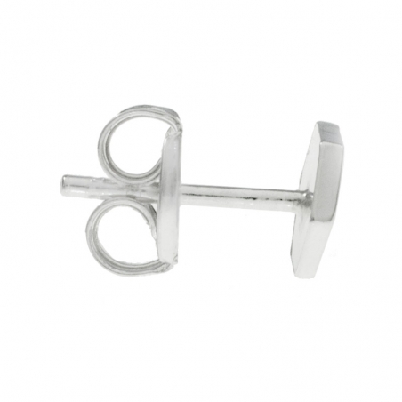 Pendientes hexágono rosa