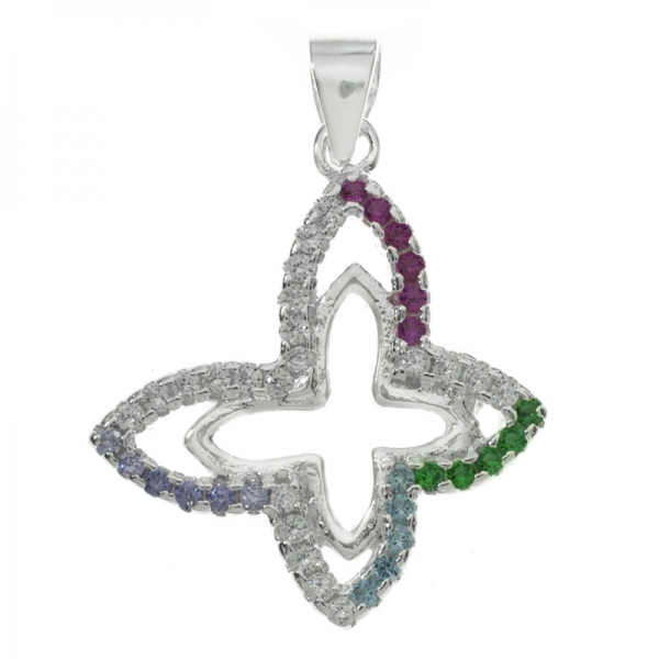 Colgante mariposa doble