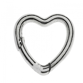 Colgante corazón mosquetón