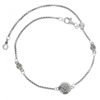 Pulsera brillo con bola corrediza