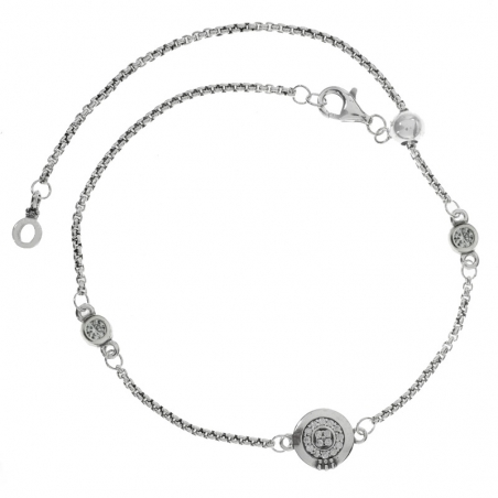 Pulsera brillo con bola corrediza