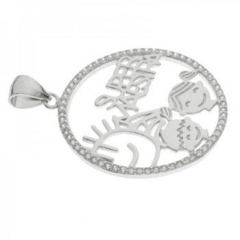 Colgante Super Maestra Plata de Ley 2