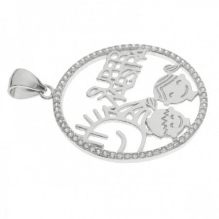 Colgante Super Maestra Plata de Ley