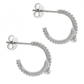 Pendientes aro diseño clavo