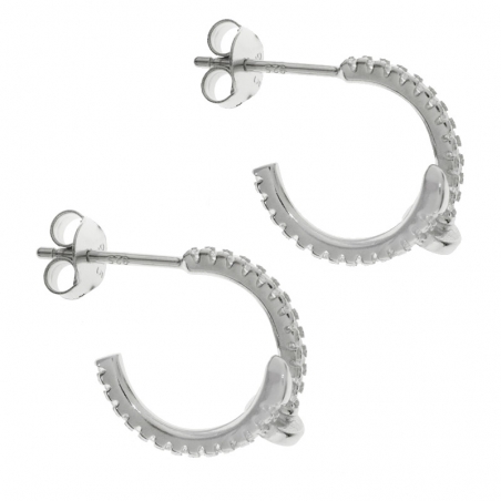 Pendientes aro diseño clavo