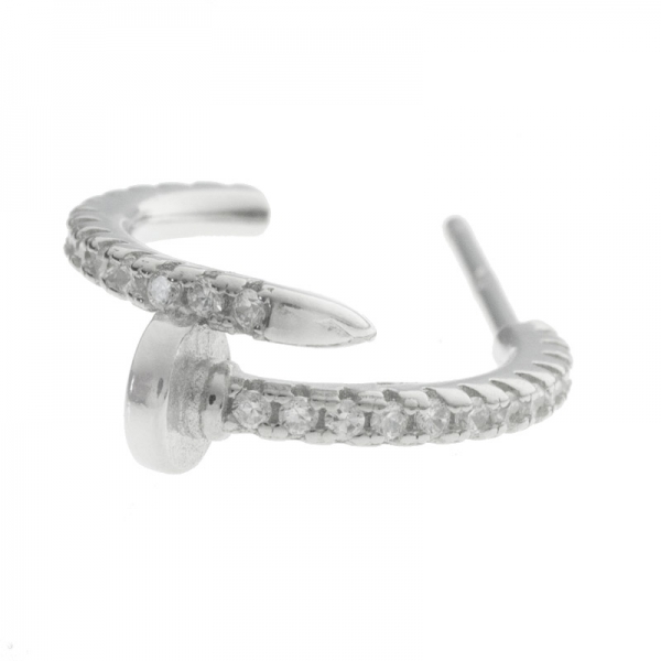 Pendientes aro diseño clavo