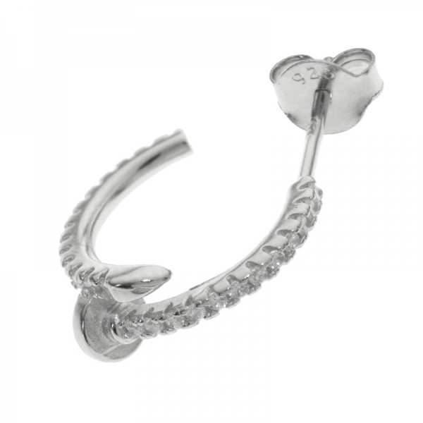 Pendientes aro diseño clavo