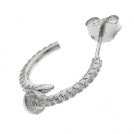 Pendientes aro diseño clavo