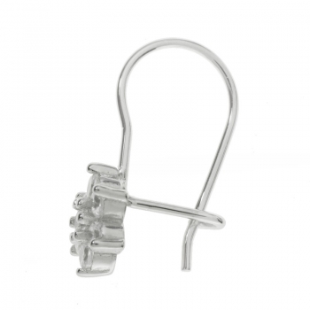 Pendientes flor con circonitas 2