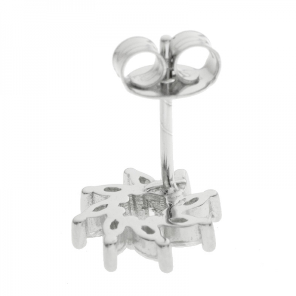 Pendientes flor con circonitas