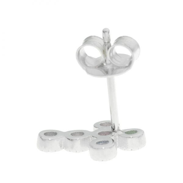 Pendientes cruz color