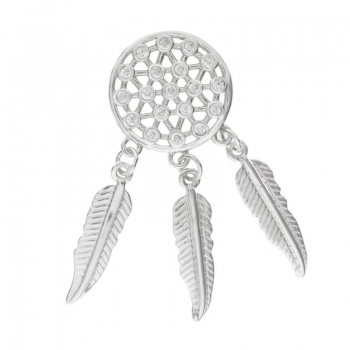 Pendientes atrapa sueños con flor de la vida 2