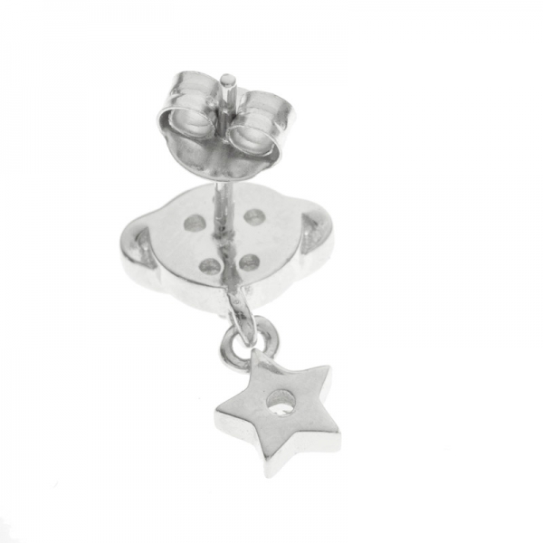 Pendientes planeta y estrella colgante