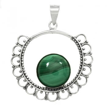 Colgante étnico malaquita