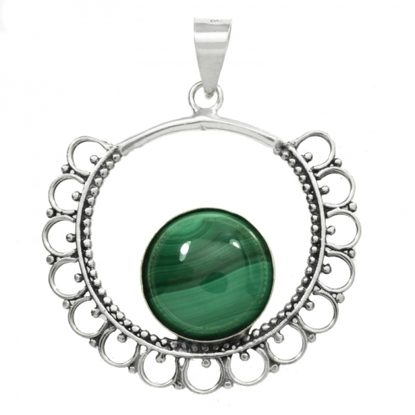 Colgante étnico malaquita