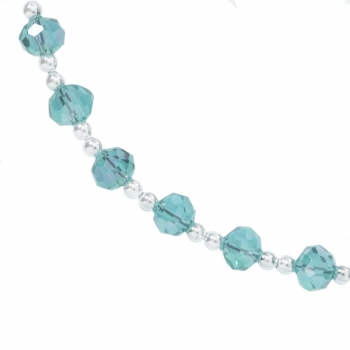 Pulsera con cristales checos facetados 2