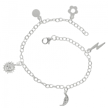 Pulsera ajustable con abalorios