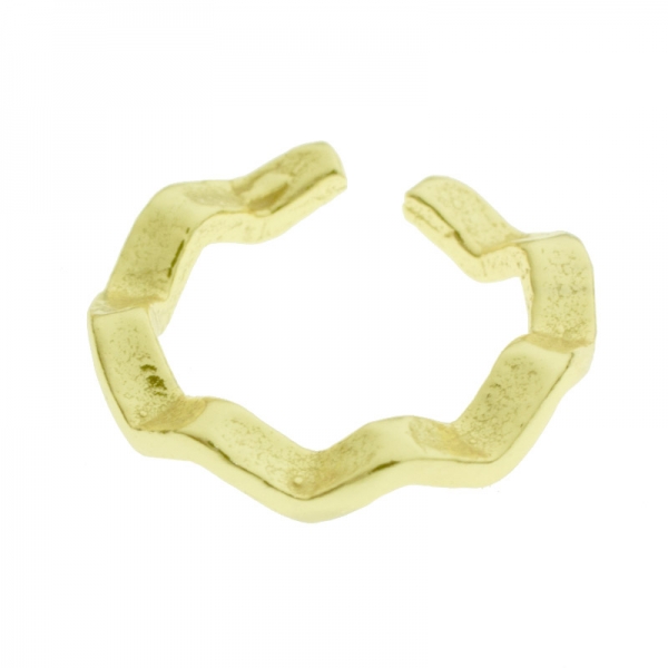Ear cuff dorado ondas