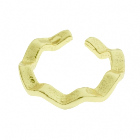 Ear cuff dorado ondas