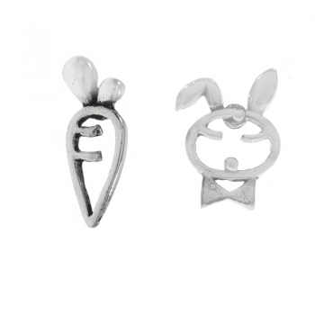 Pendientes conejo y zanahoria