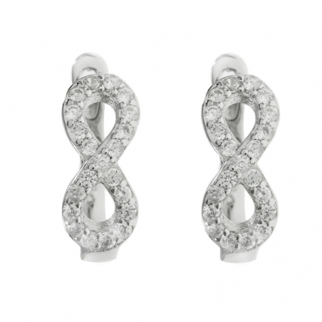 Pendientes infinito brillo