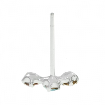 Pendientes triple circonita color 2