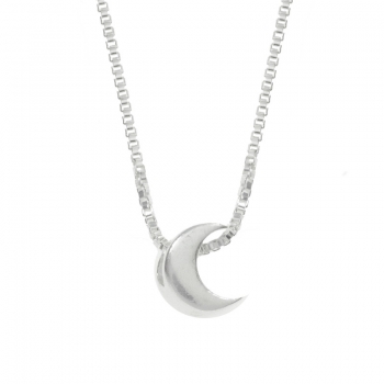 Collar luna mini Plata de Ley