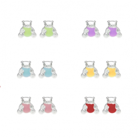 Pendientes osito bebé