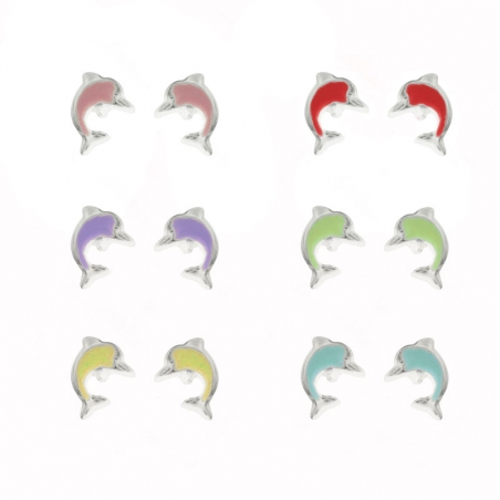 Pendientes delfín bebé