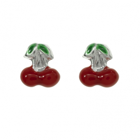 Pendientes Cherry Plata de Ley
