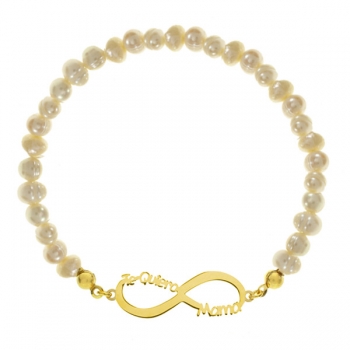 Pulsera dorada Te Quiero Mamá