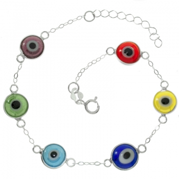 Pulsera ojos turcos de colores