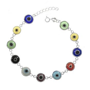Pulsera ojos turcos colorful