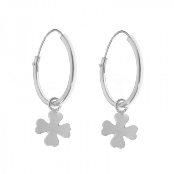 Aros con trébol de la Suerte