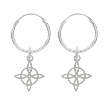 Aros con nudo de bruja