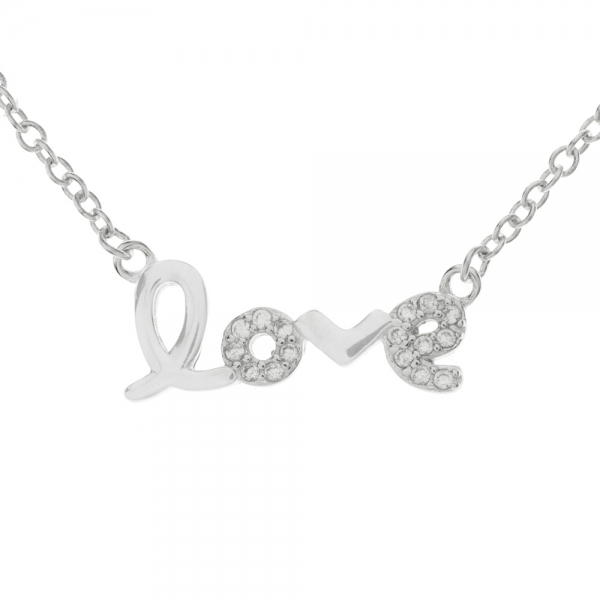 Collar ajustable Love Plata de Ley